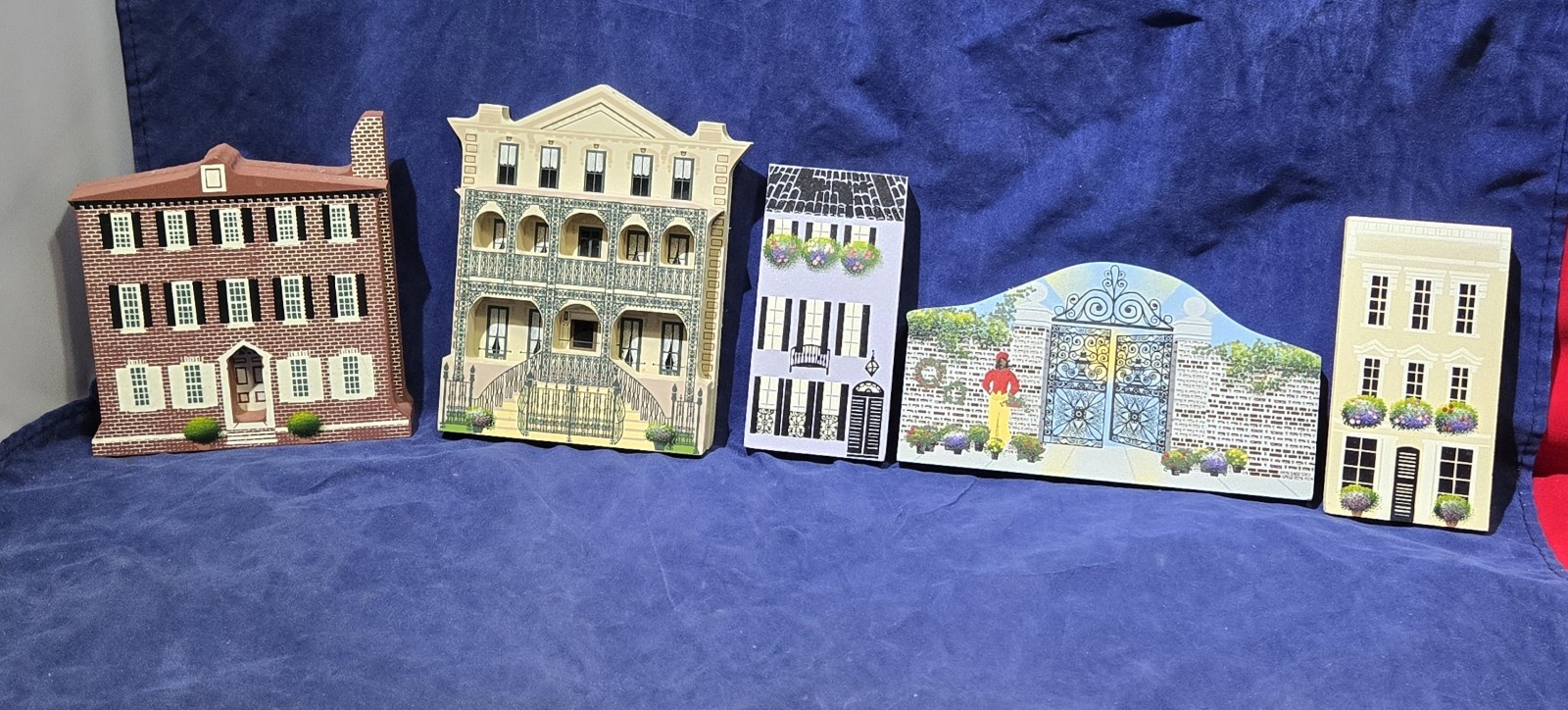 Lot of 5 Shelia’s Collectibles Charleston SC Rainbow Row & Historic Landmarks 