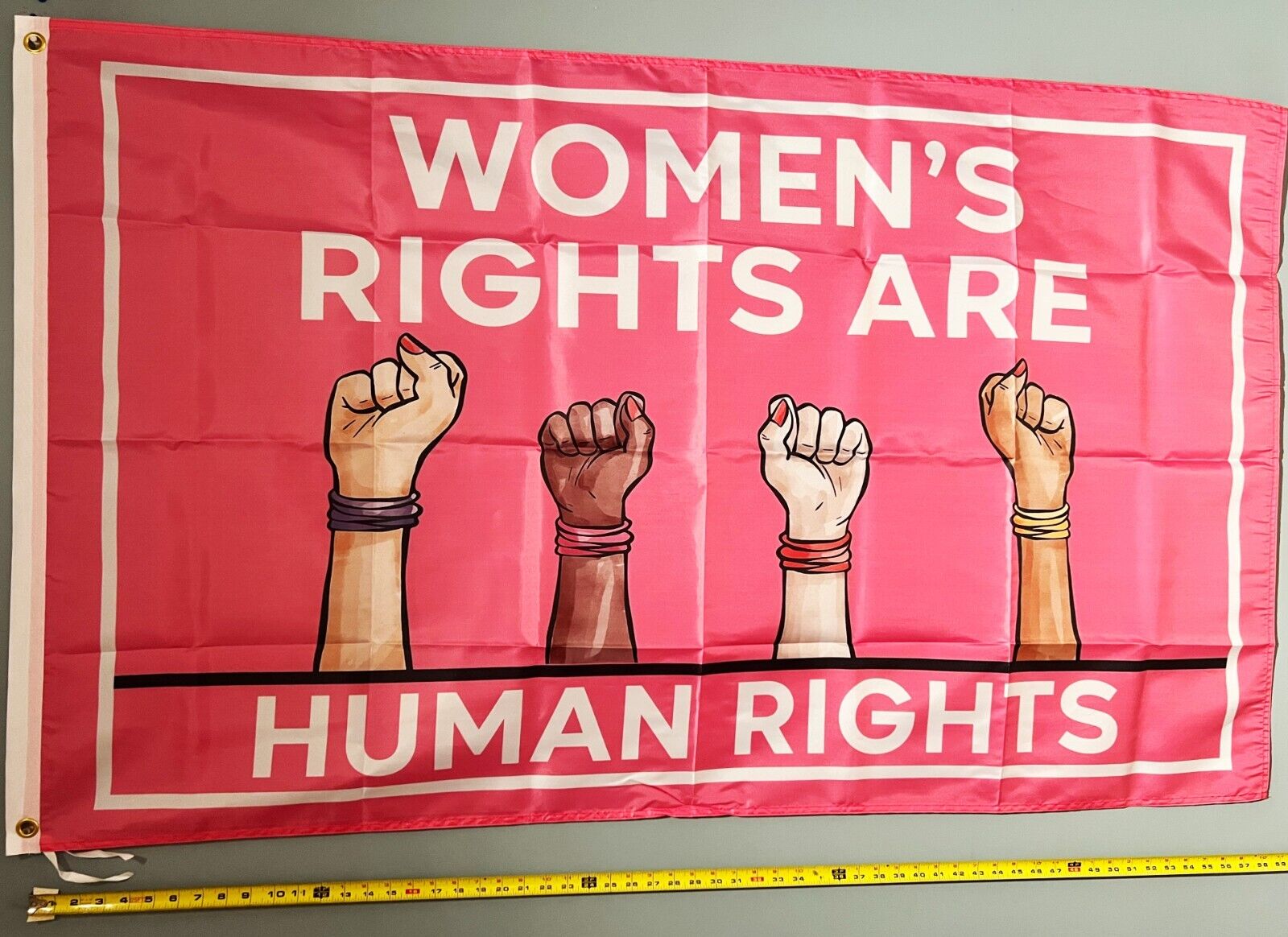 PRO WOMEN PRO CHOICE FLAG FREE USA SHIP Women's Rights Are Human P USA Sign 3x5'