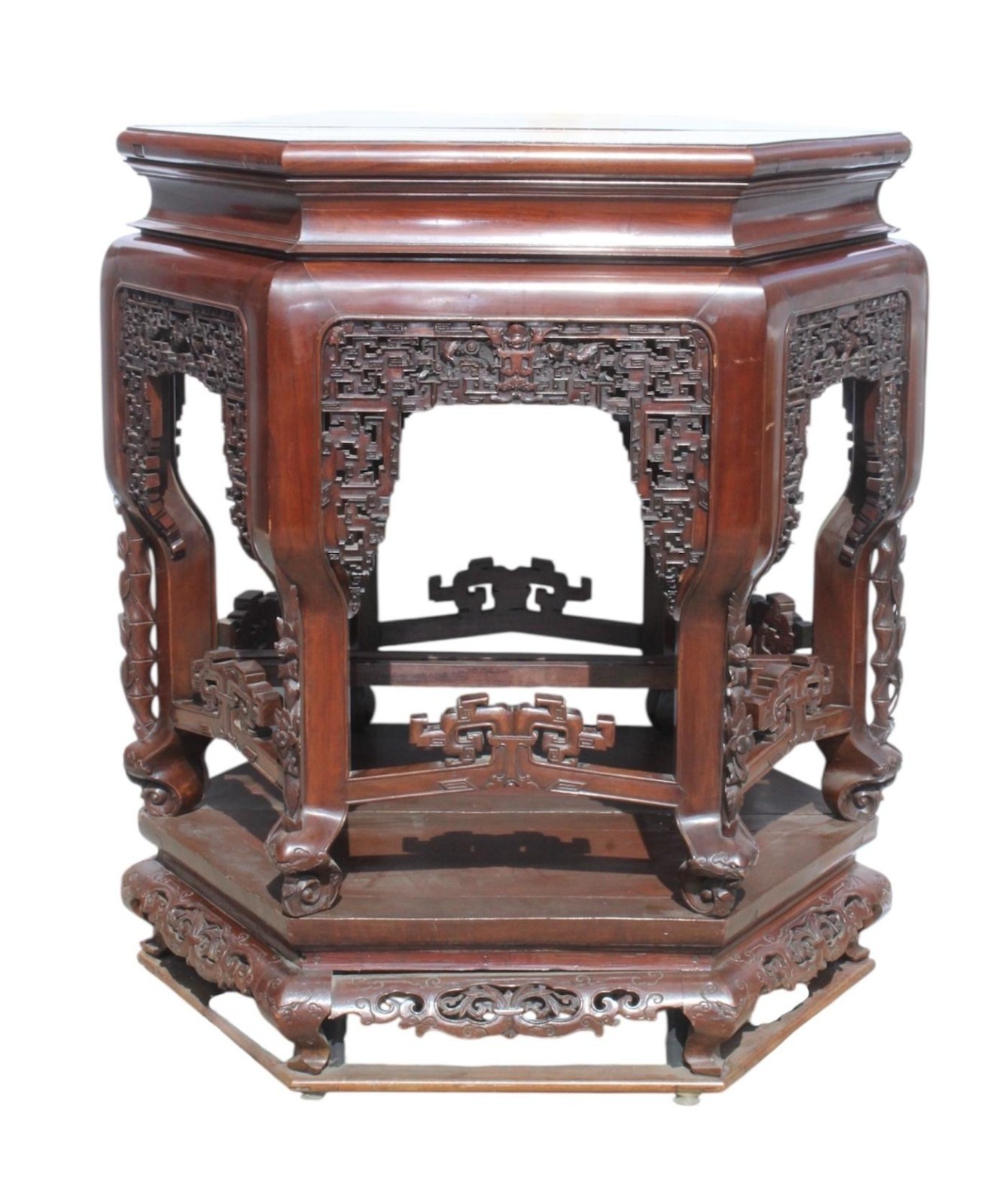 An Big Antique Wooden Table Set