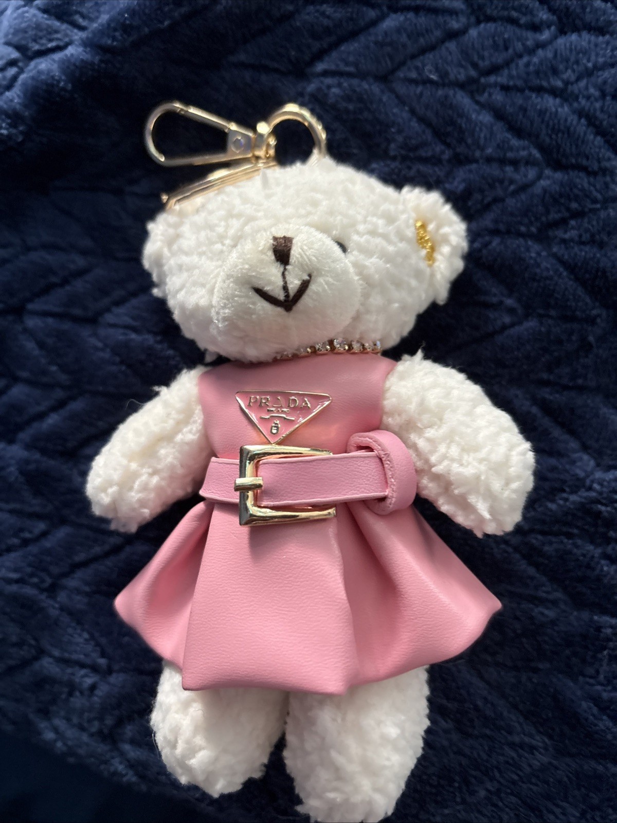 Prada imitation Charm Rare Discontinued Teddy Dress  Origin 2608TK