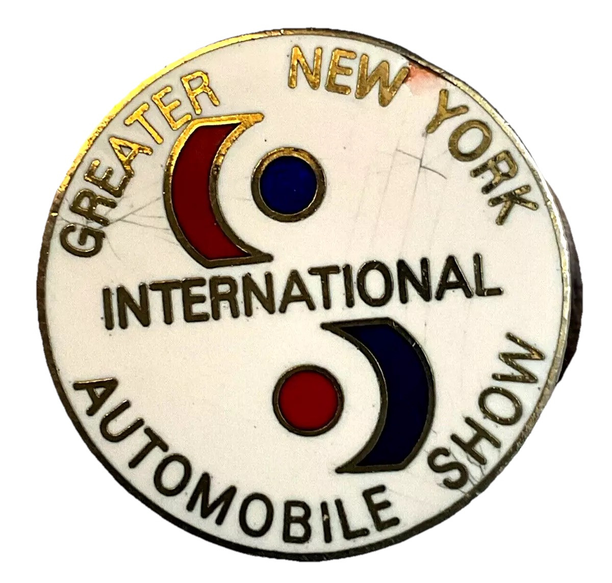 Vintage Greater New York Automobile Show Gold Tone Lapel Pin Vintage Greater New York Automobile Show Gold Tone Lapel Pin