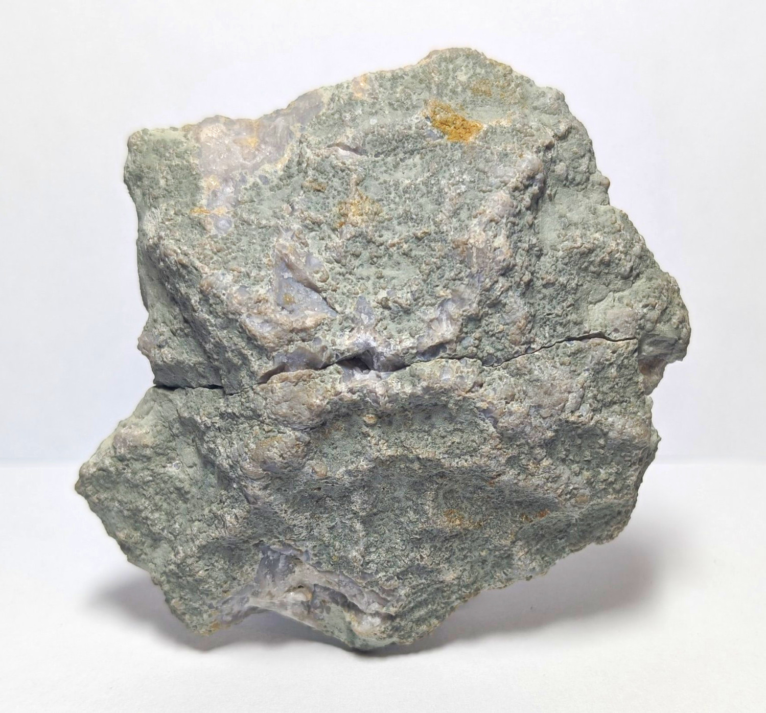Millerite, Calcite and Chalcedony Geode From Hall\'s Gap, Kentucky
