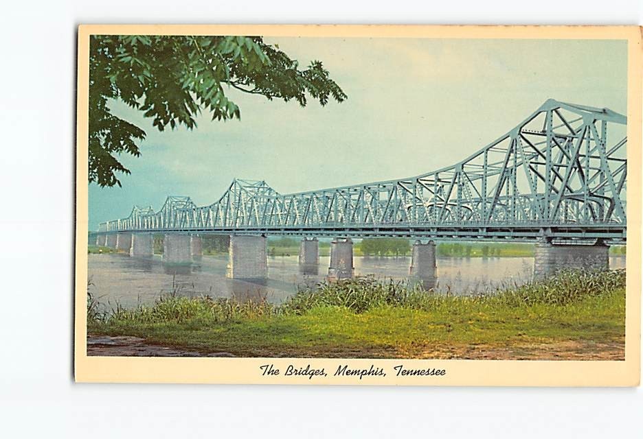 Postcard The Bridges Memphis Tennessee USA