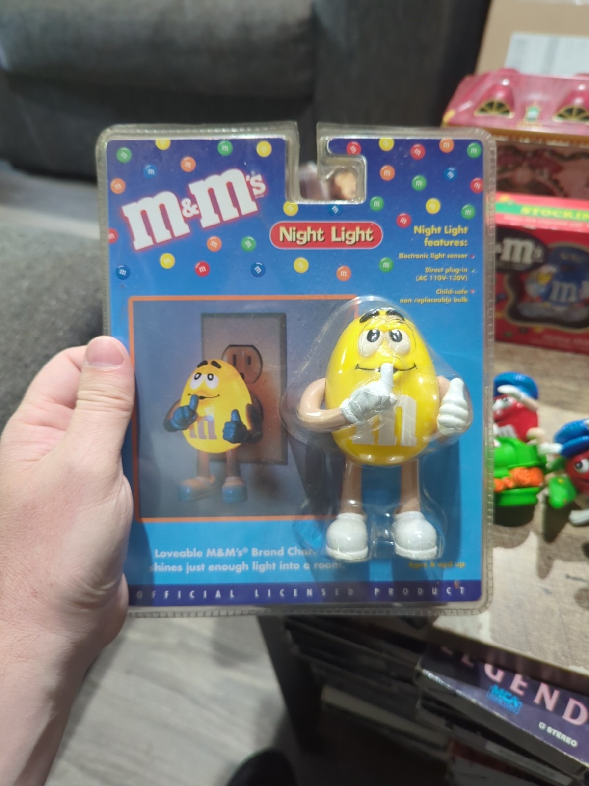 M&M Yellow Candy Night Light - New and Factory Sealed