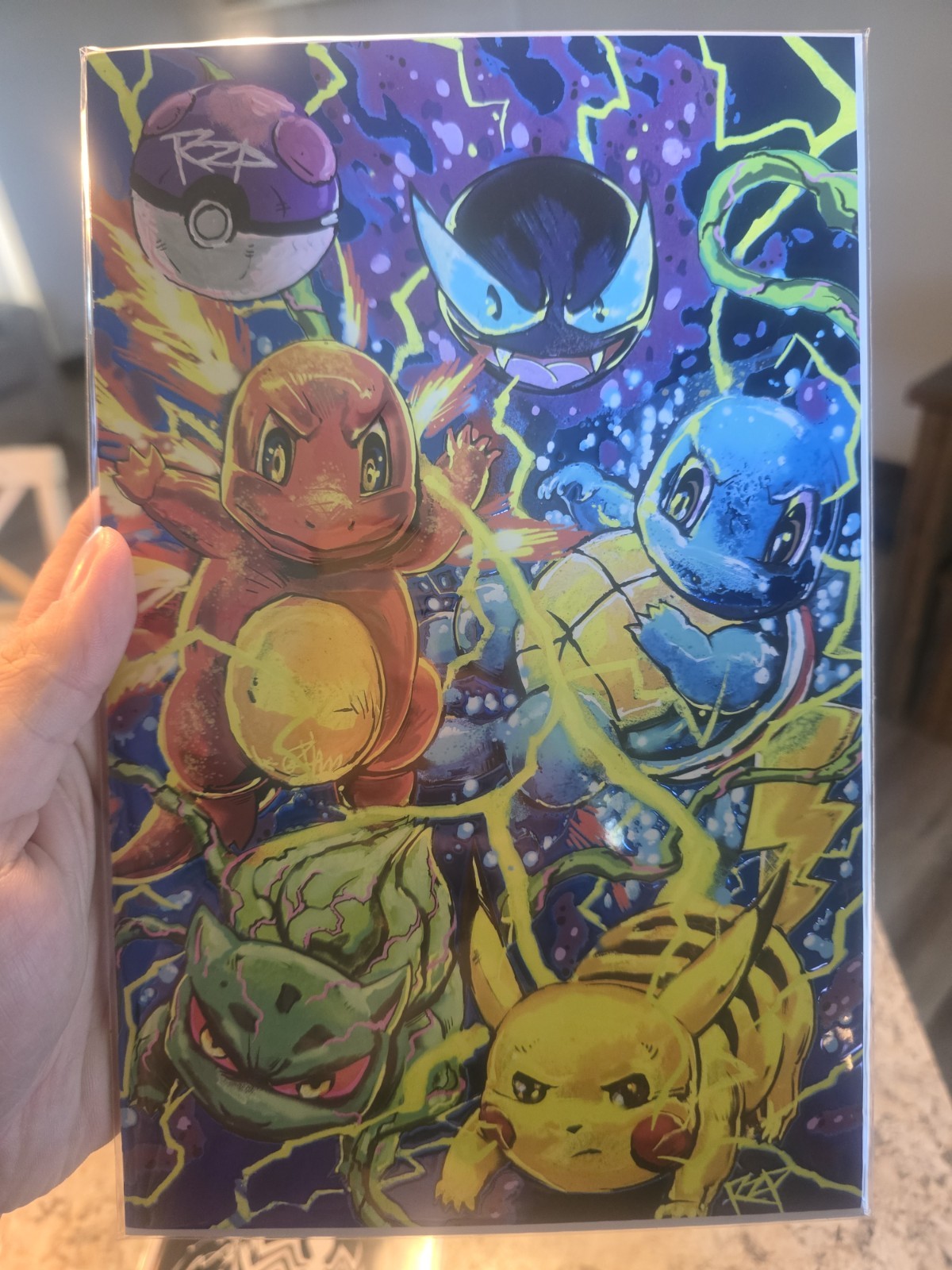 2026 NYCC Exclusive RZP Pokemon Embossed Comic With Enhanced Sig W/ COA