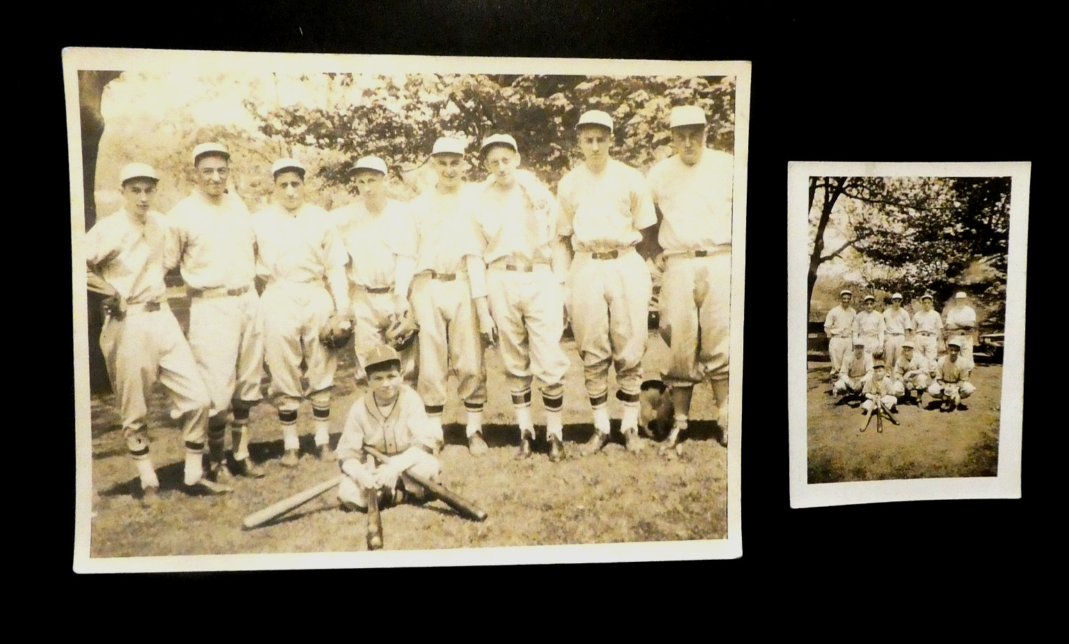 Vintage Pattenburg NJ Baseball Team Real Photos from 1934 With Names RARE