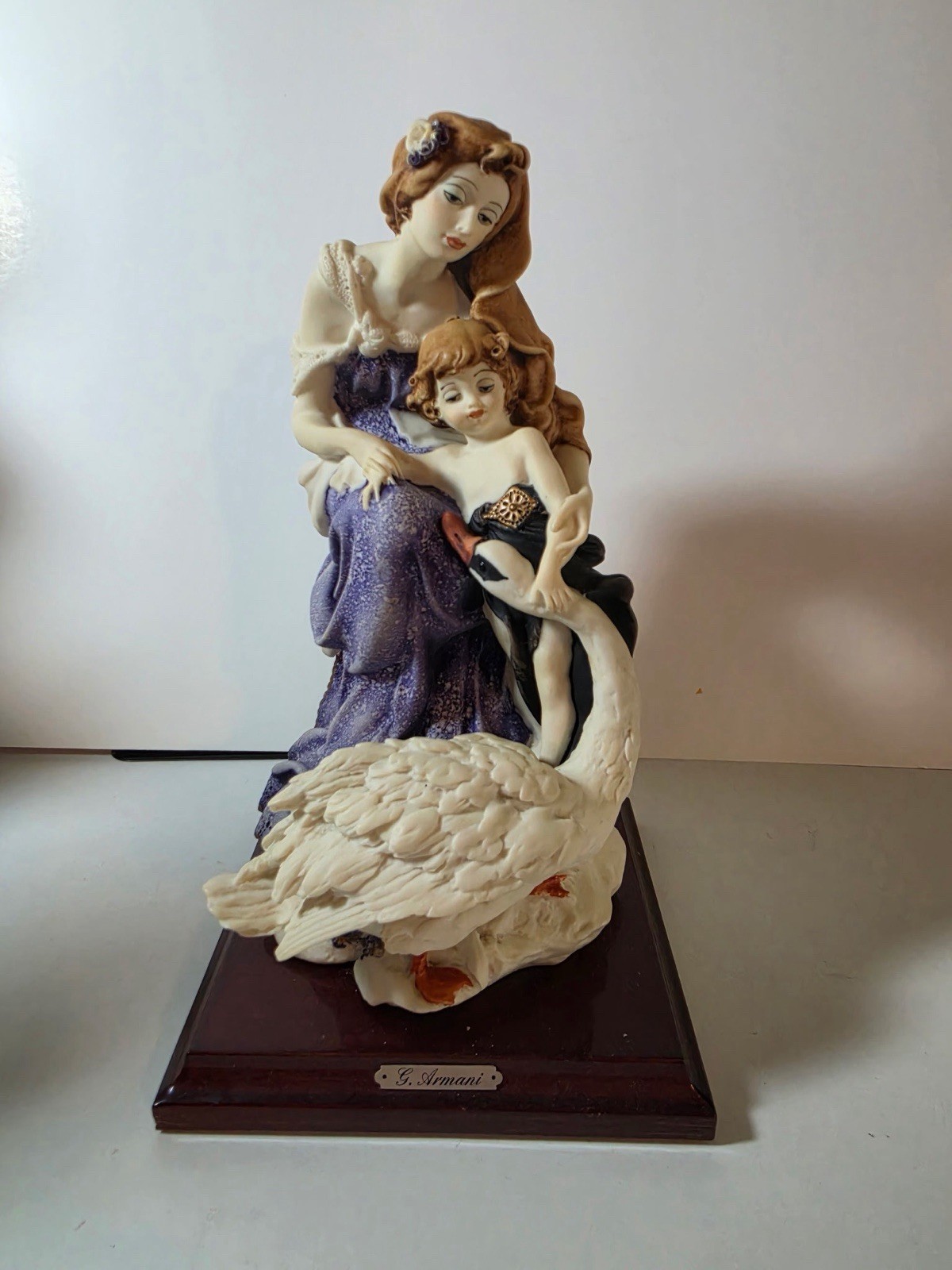 G.Armani Florence 1987 “Maternity’ Mother & Child wth Swan” Figurine - 0953C-10”