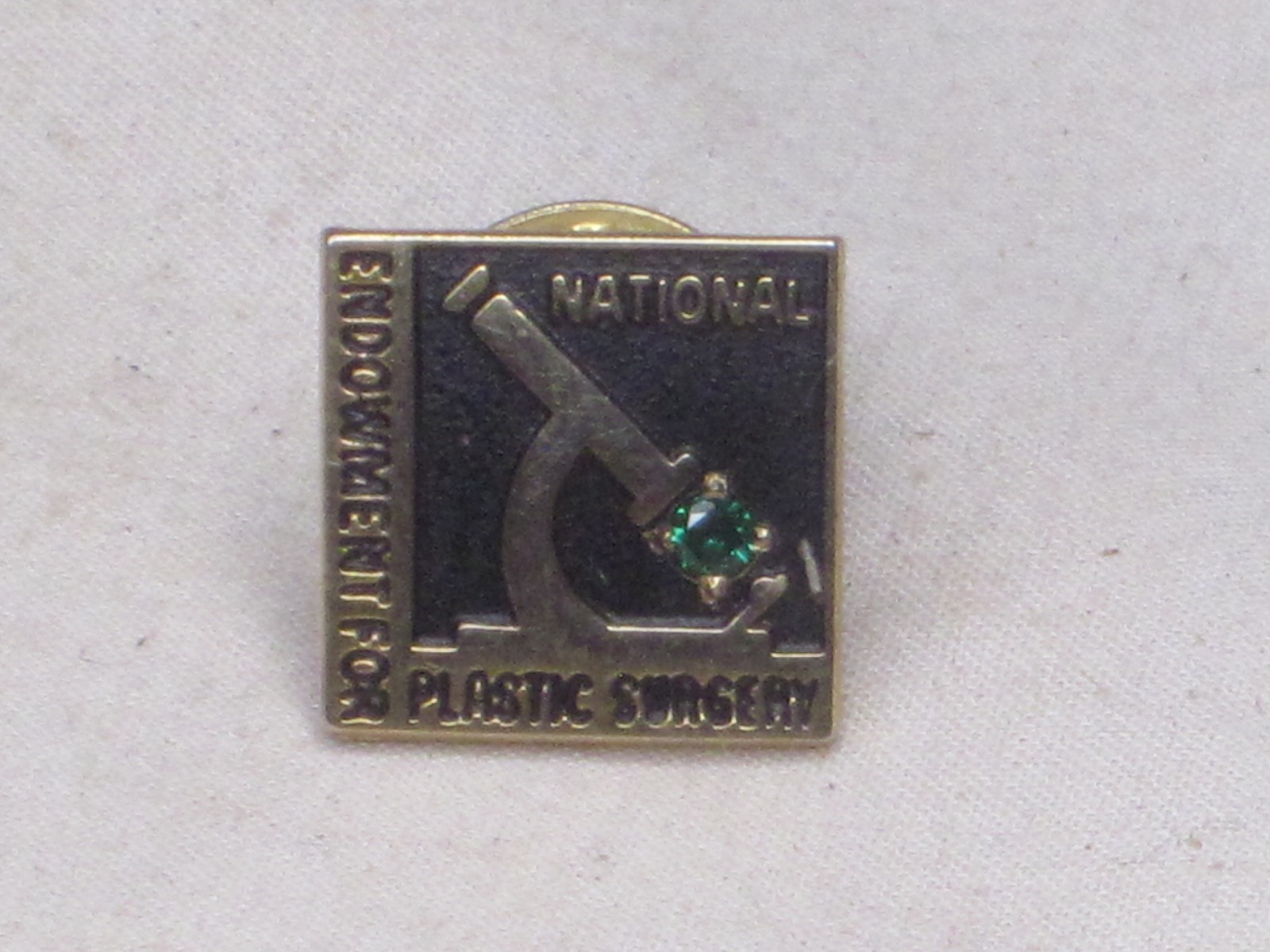 vintage NATIONAL ENDOWMENT PLASTIC SURGERY service lapel pin G.F. pinback BX3