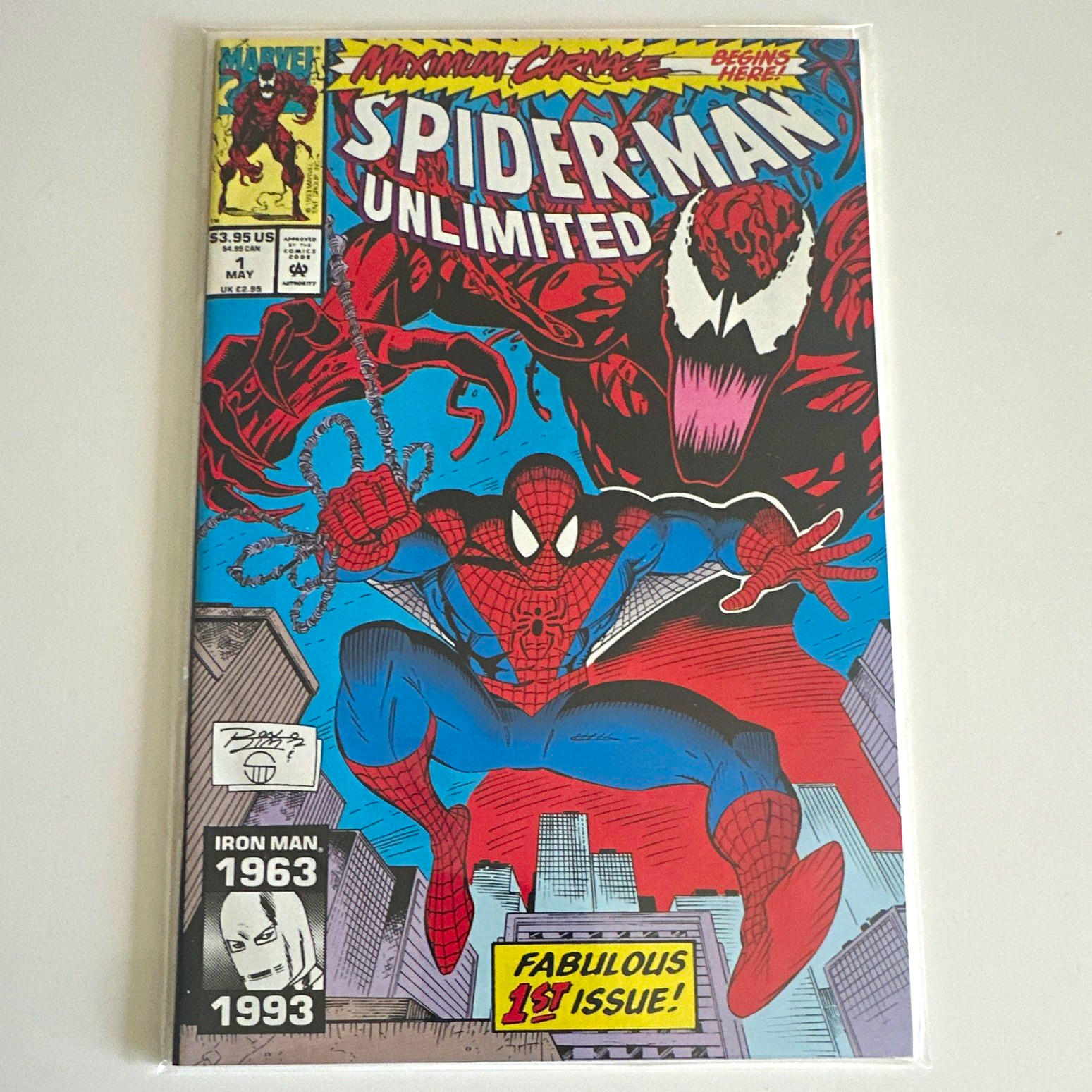 Marvel Spider-Man Unlimited #1 1993 First Issue Spider-Man Carnage Comic