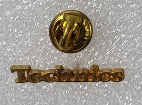 1980s TECHNICS AUDIO Lapel Pin 1.2