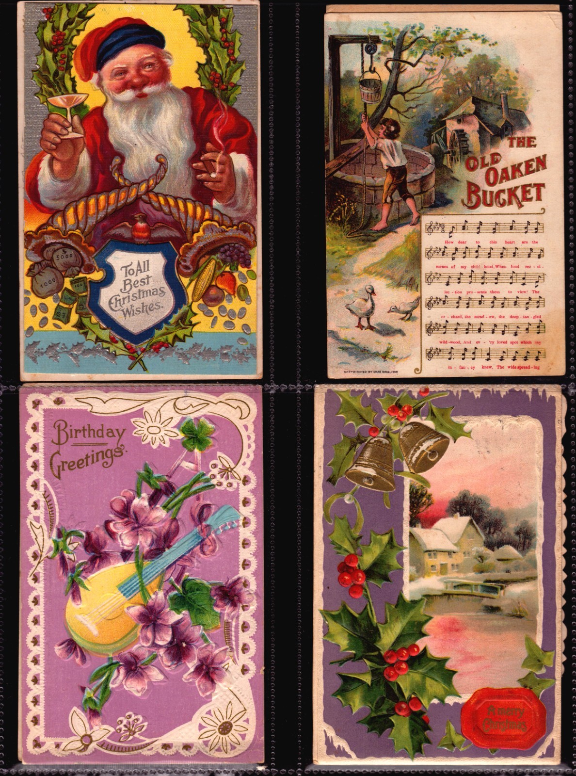 HUGE LOT 100 GREETINGS POSTCARDS MAJORITY 75 TO 100 YEARS OLD  (LOT2)