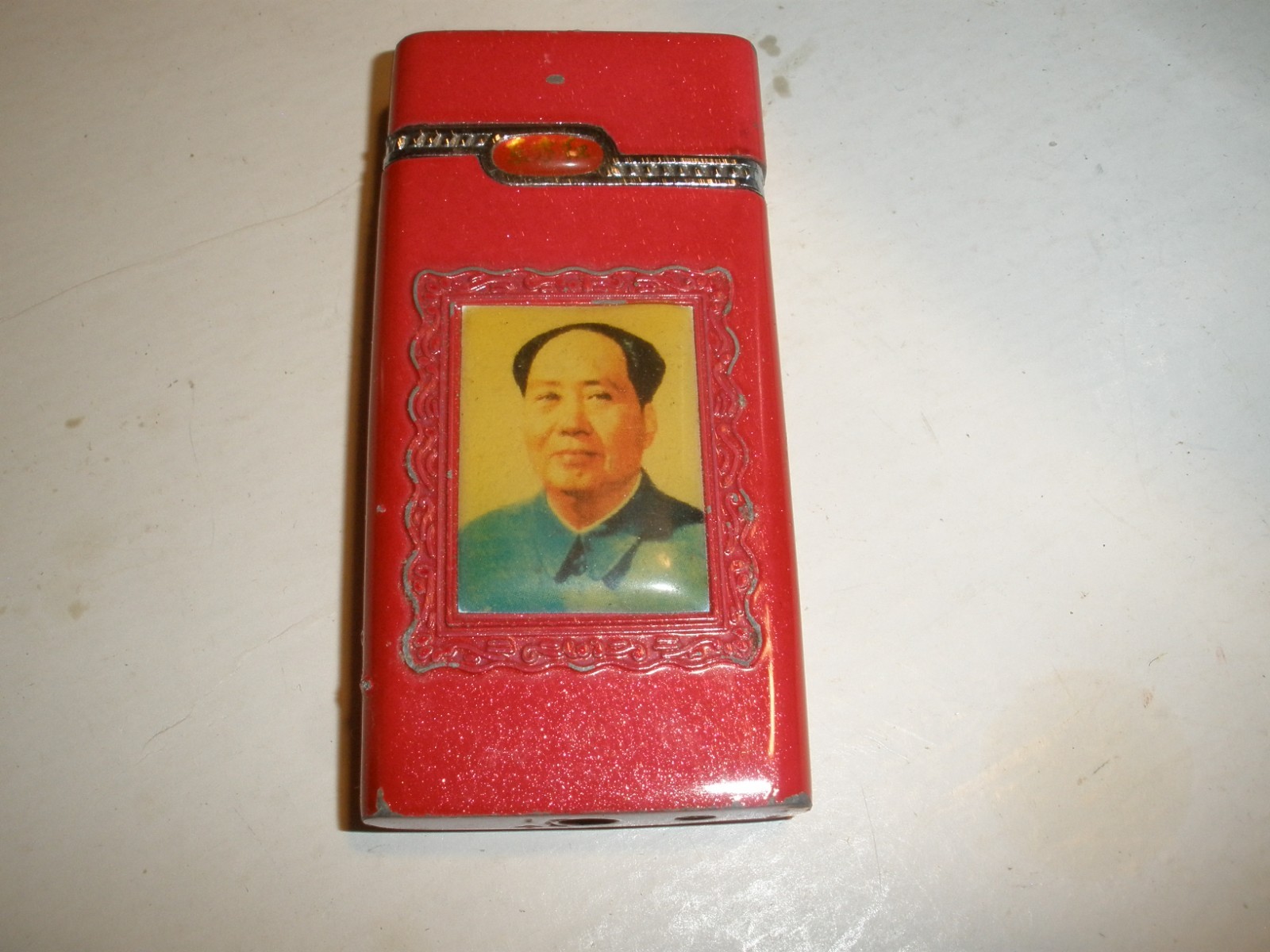 Vintage Chairman Mao Zedong Butane Torch Lighter Empty (19)