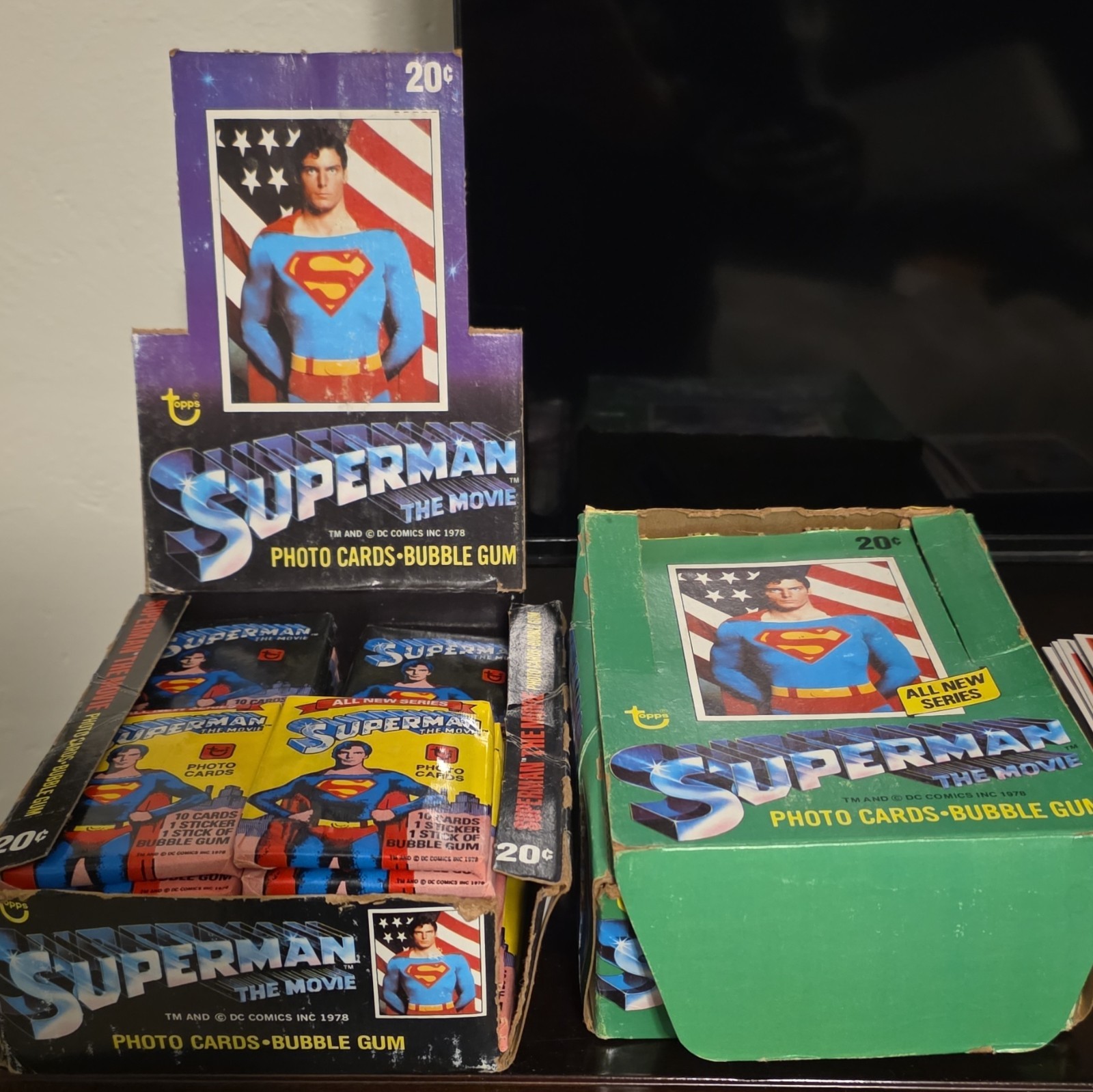1978 Topps SUPERMAN The Movie Unopened Wax Pack Cards 2nd Series (17 Packs)