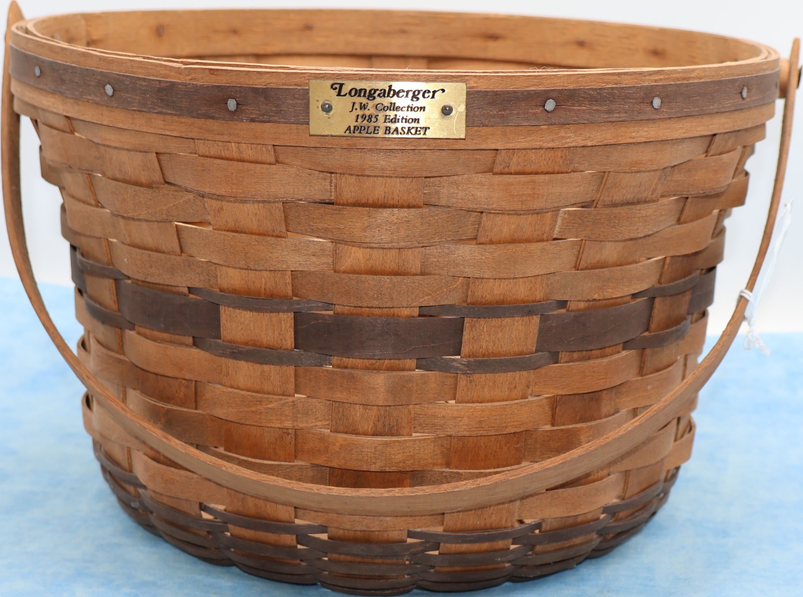 Vintage Longaberger 1985 Large Apple Basket Signed 13 Inch