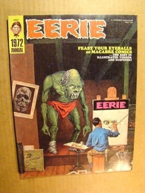 EERIE 1972 ANNUAL *HIGH GRADE* NORMAN ROCKWELL COVER NEIL ADAMS ART