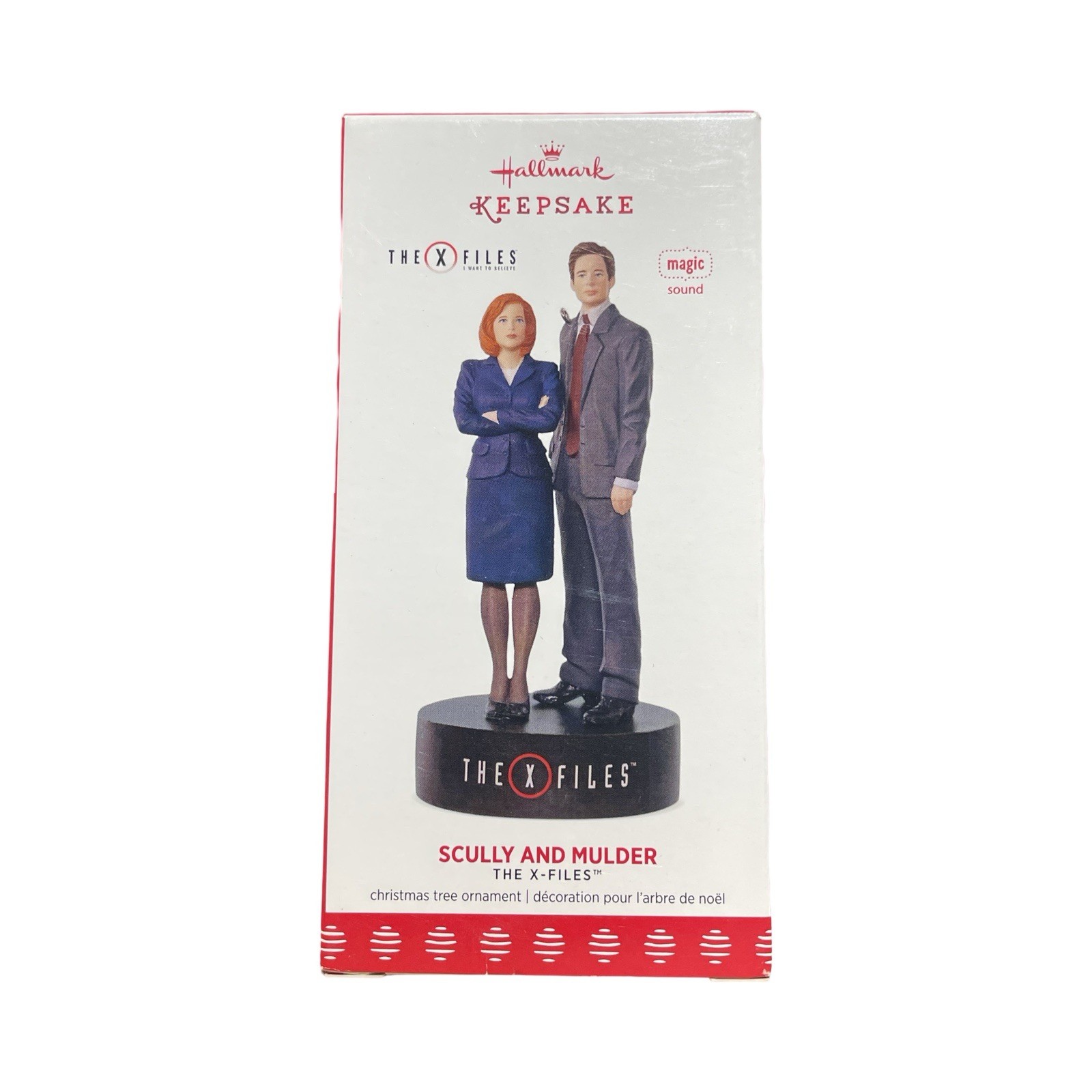 2017Hallmark  Scully And Mulder Ornament - The X Files - The truth is out there.