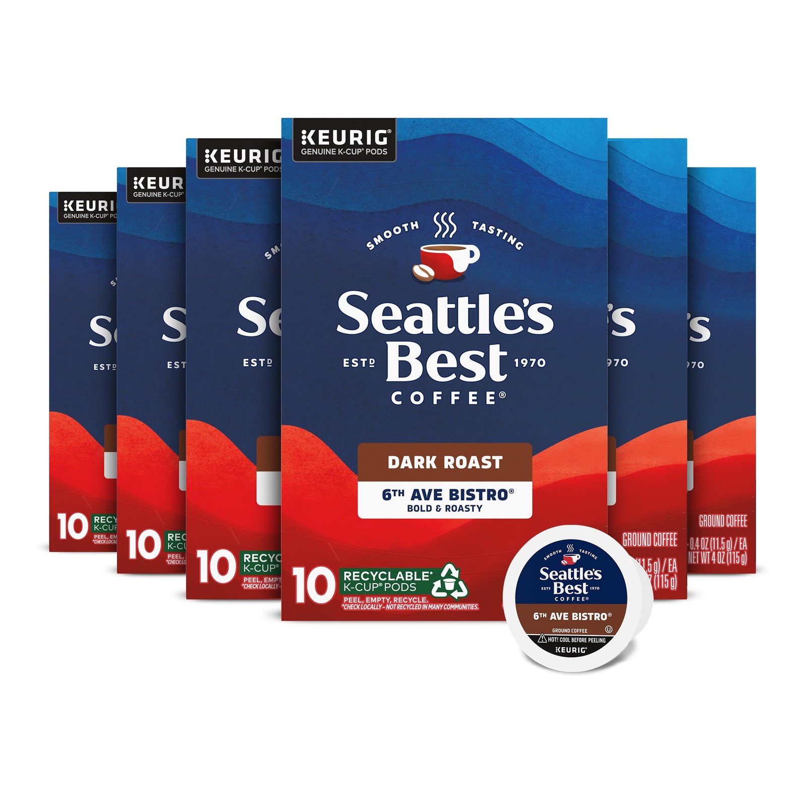 Seattle\'S Best Coffee Seattles Best Coffee Dark Roast K-Cup Coffee Pods 6Th Ave