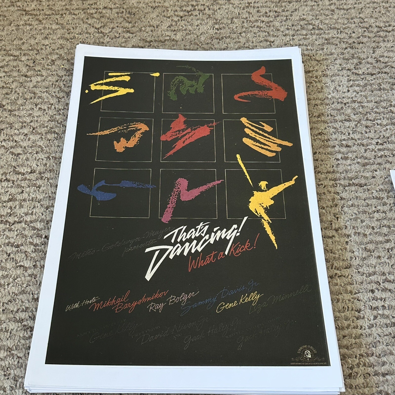 That’s Dancing Ray Bolger Gene Kelly Poster 11 x 17 (350)