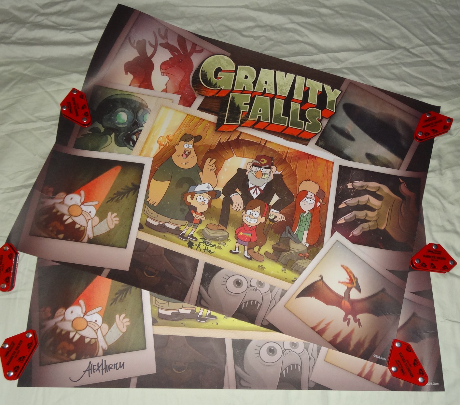 2 Autographed GRAVITY FALLS Lithographs 24\