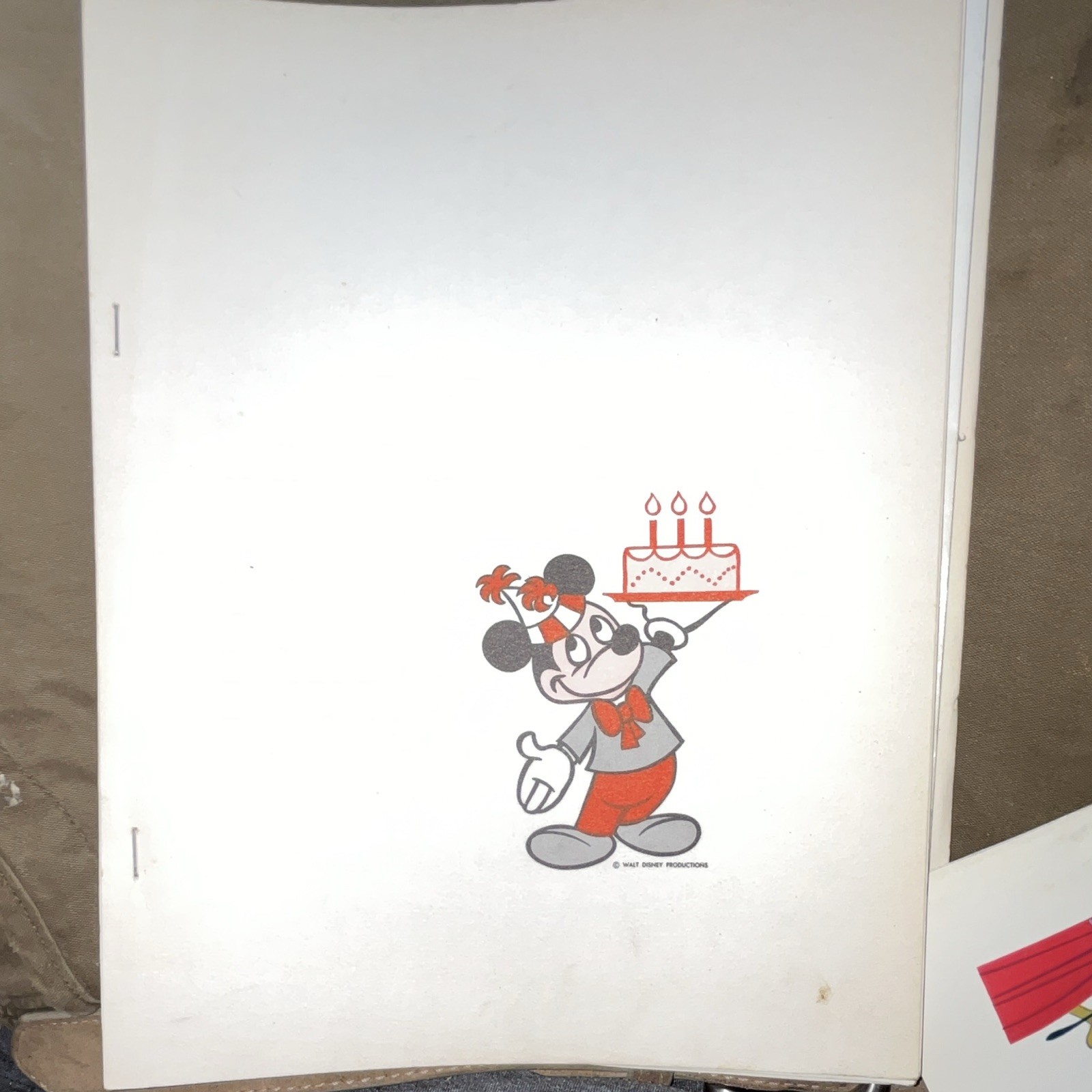Vintage 1968 Disney Mickey Mouse 40th Birthday Retail Campaign Book 14 Pages