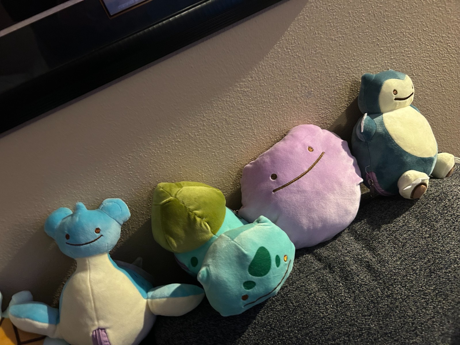 7x Reversible Ditto Plush Bundle Pokemon Plush Lot Pikachu Lapras Dragonite