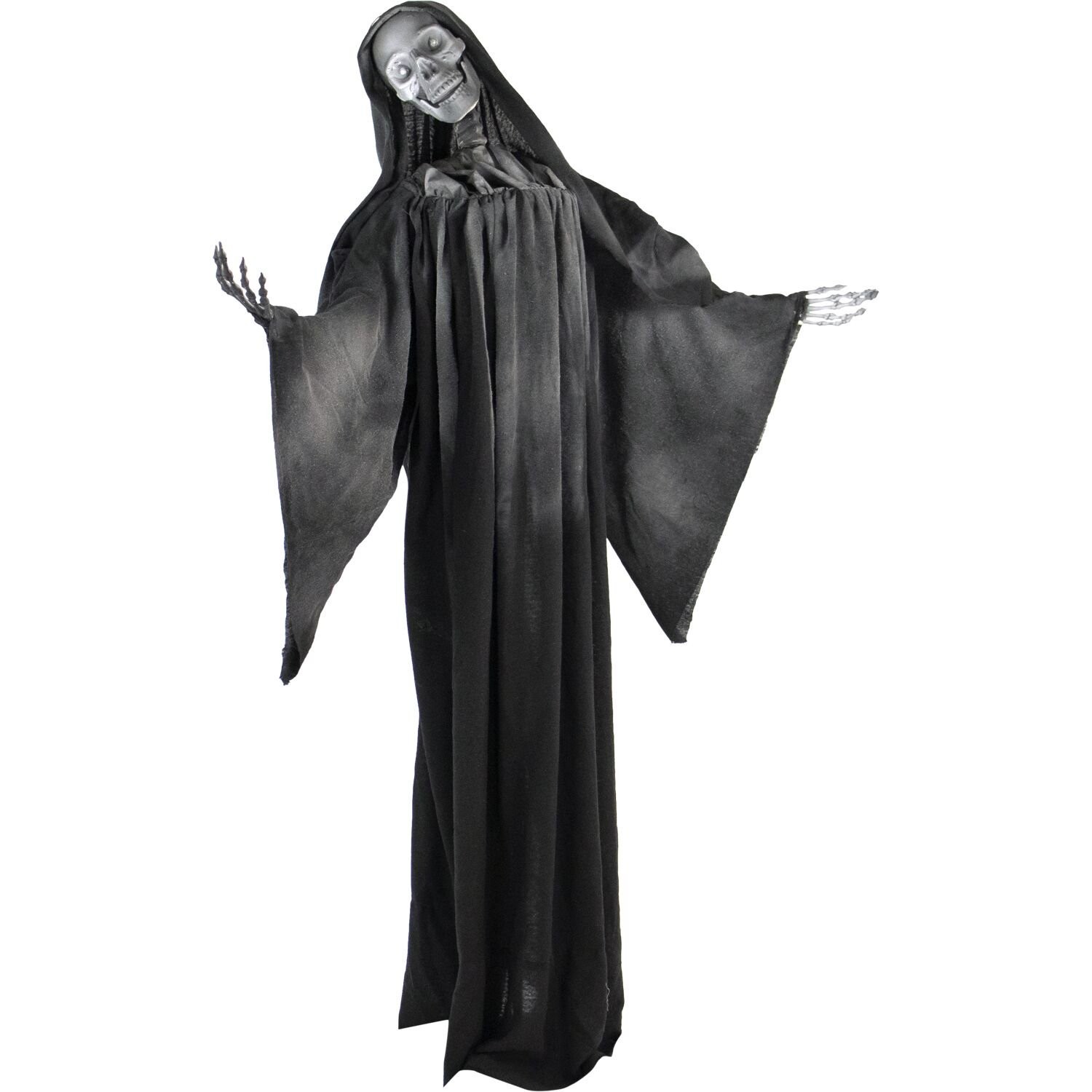 Haunted Hill Farm 5.3 Ft. Talking Reaper, Indoor/Outdoor Halloween Decoration