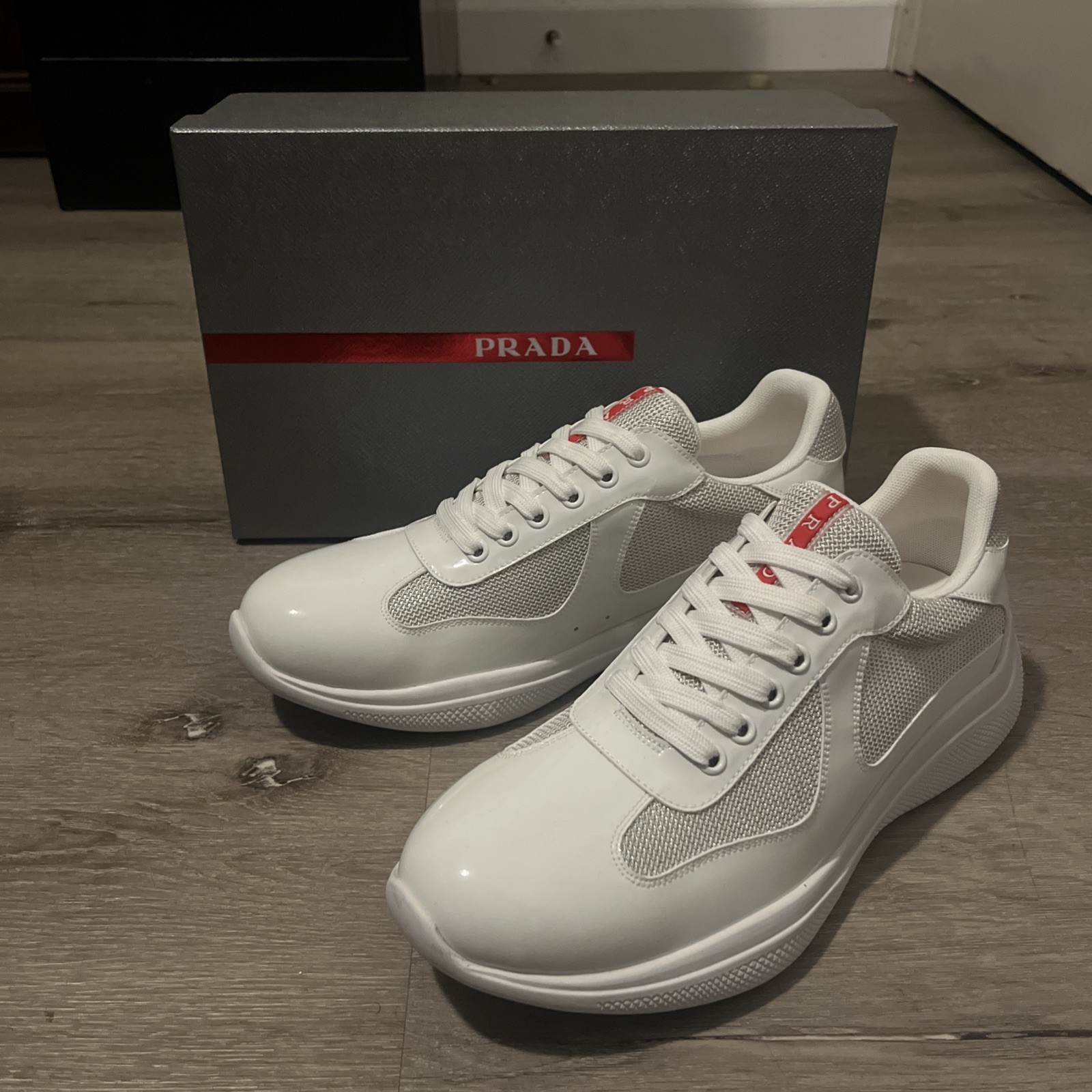 PRADA American Cups White size 46 Eur with box 