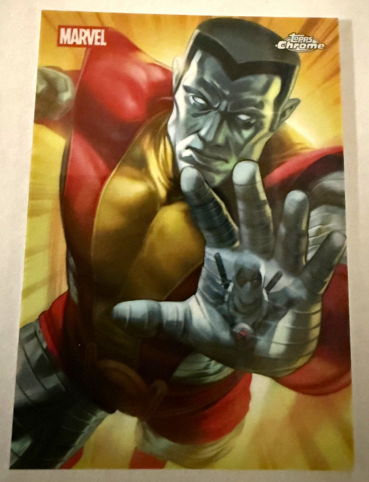 2025 Marvel Topps Chrome Deadpool Colossus Reflections Refractor SSP Case Hit