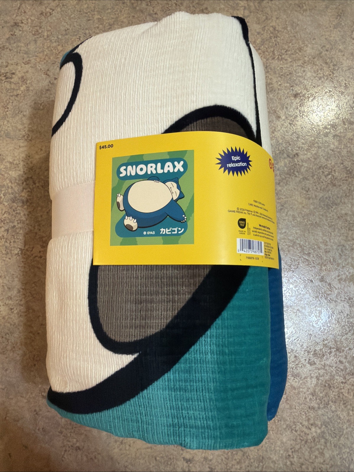 Ultimate Snorlax Beach Towel - Pokémon x Target- IN HAND  30th Anniversary