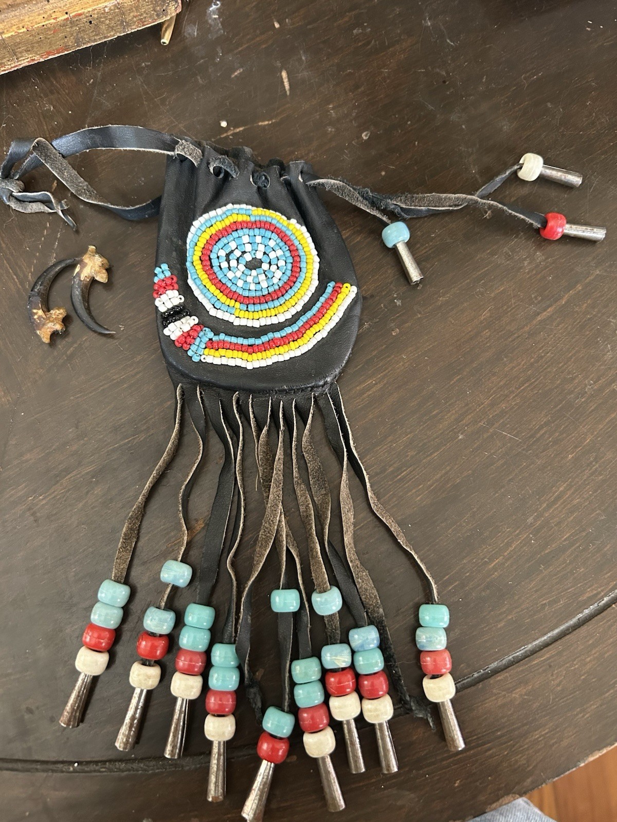 Vintage Native American Medicine Bag(?) Style With Claws
