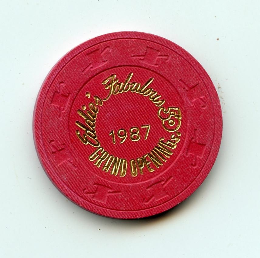 Chip from the Eddies Fabulous 50s Casino Reno Nevada Grand Opening Chip from the Eddies Fabulous 50s Casino Reno Nevada Grand Opening