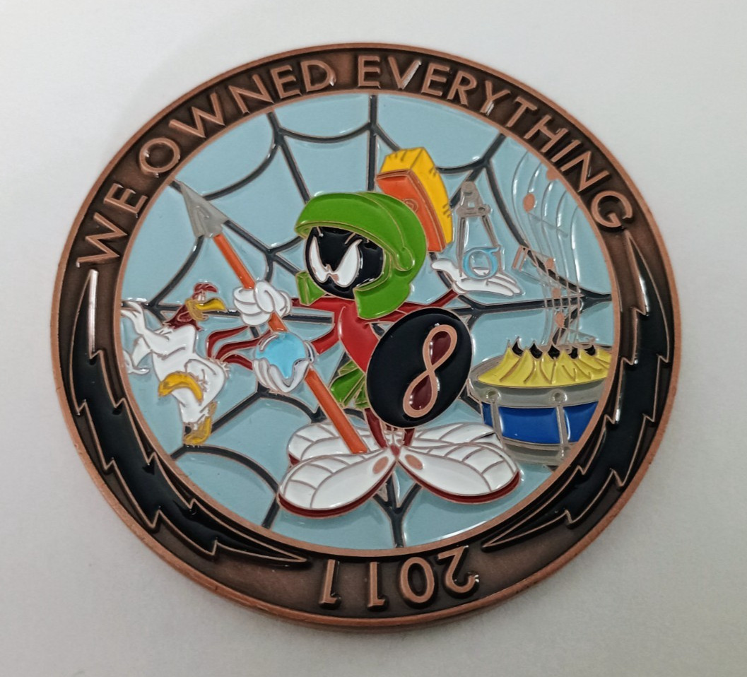 Area 51 Groom Lake Advanced Development Marvin the Martian Challenge Coin Area 51 Groom Lake Advanced Development Marvin the Martian Challenge Coin