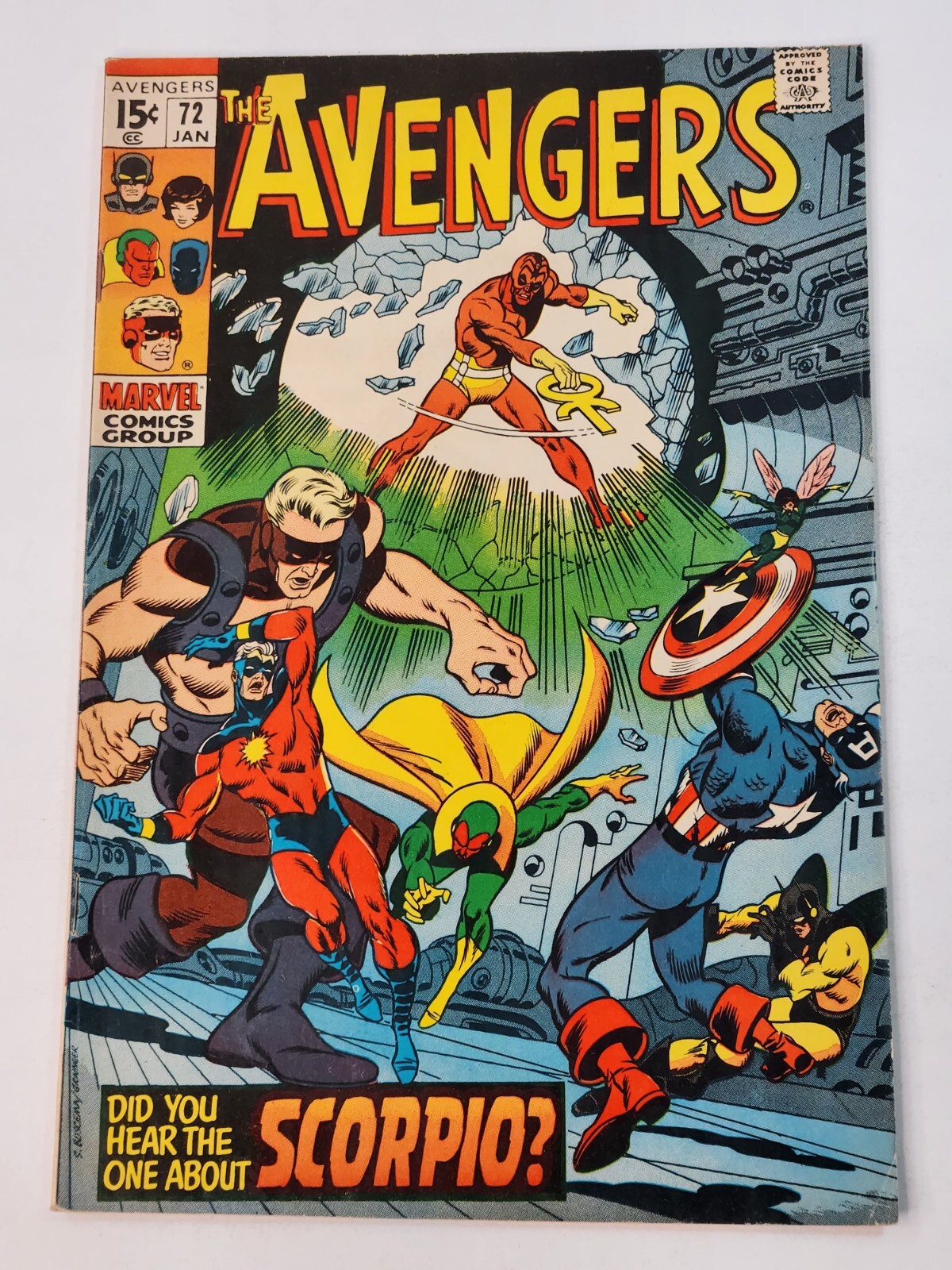 Avengers 72 Marvel Comics 1st Team App Zodiac Cartel Early Bronze Age 1970