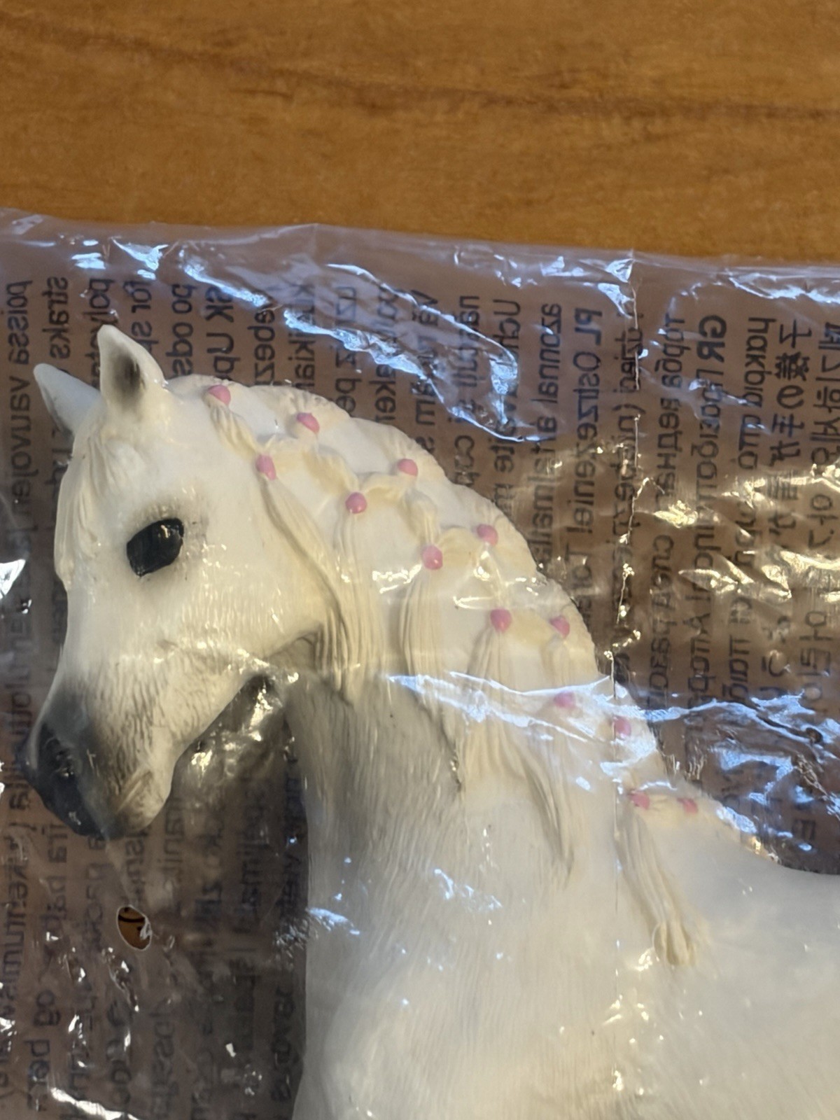 Schleich White Arabian Mare Pink Bows Horse Figure 2013 Retired Fantasy NEW