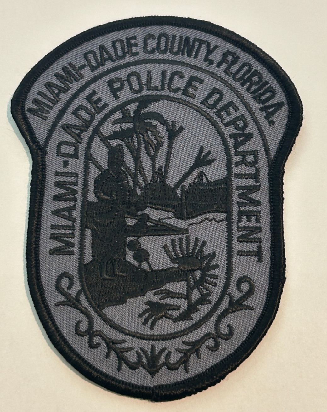 Vintage Miami Dade County Florida Police Subdued Patch Unused
