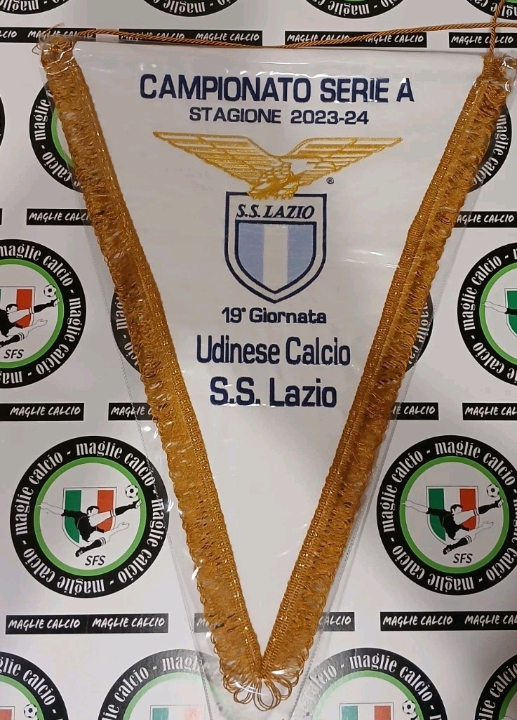 PENNANT MATCH WORN SHIRT UDINESE vs LAZIO PENNANT 2023-2024 FOOTBALL FOOTBALL