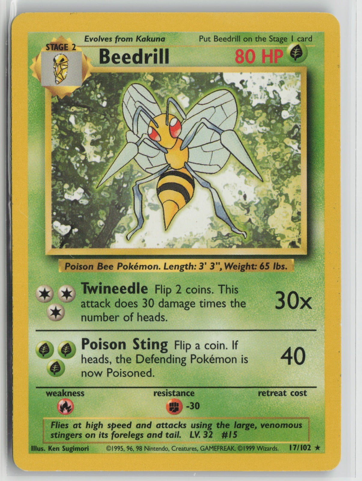 Beedrill Rare BS 017/102 LP