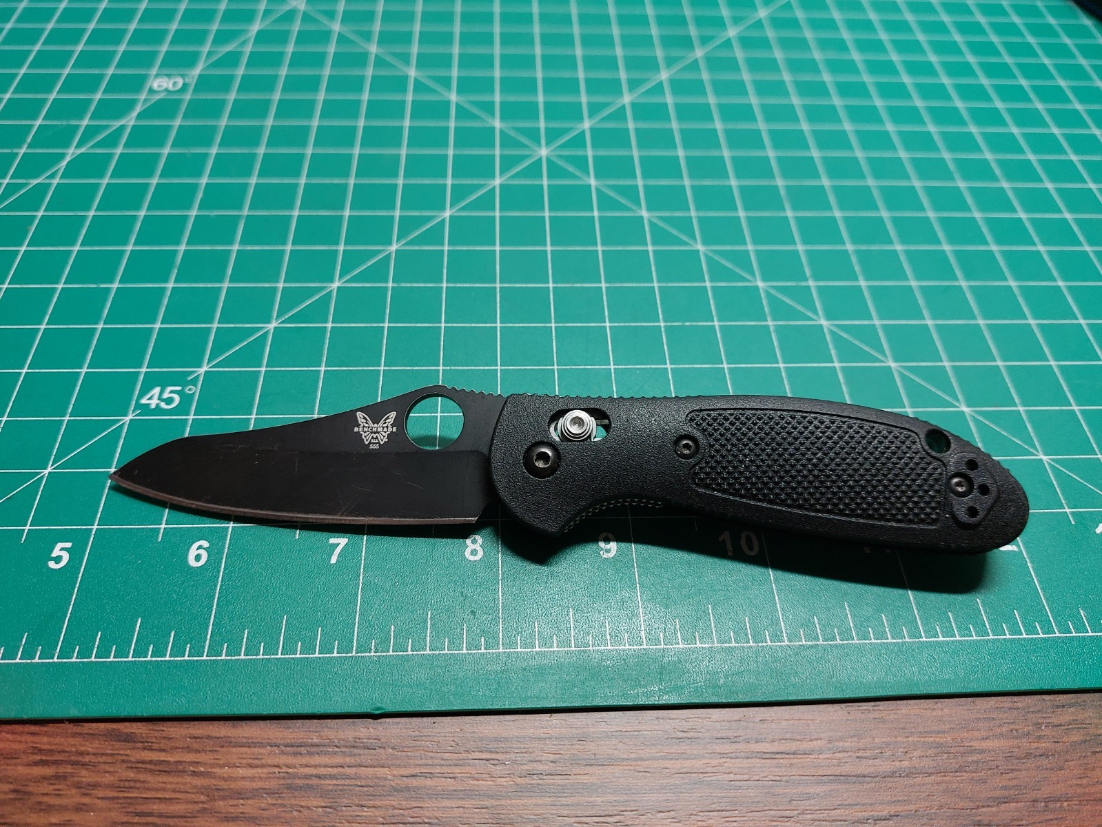 Benchmade 555 Mini Griptilian S30V Sheepsfoot Mel Pardue Folding Pocket Knife Benchmade 555 Mini Griptilian S30V Sheepsfoot Mel Pardue Folding Pocket Knife
