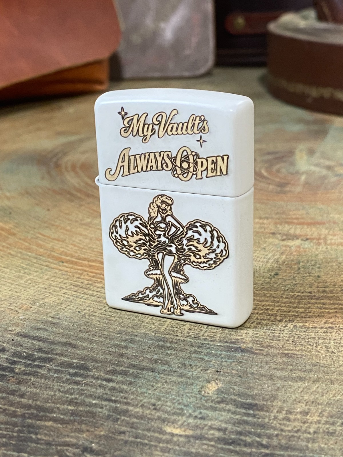 Atomic Pinup| Glow in the Dark Zippo | Made In USA