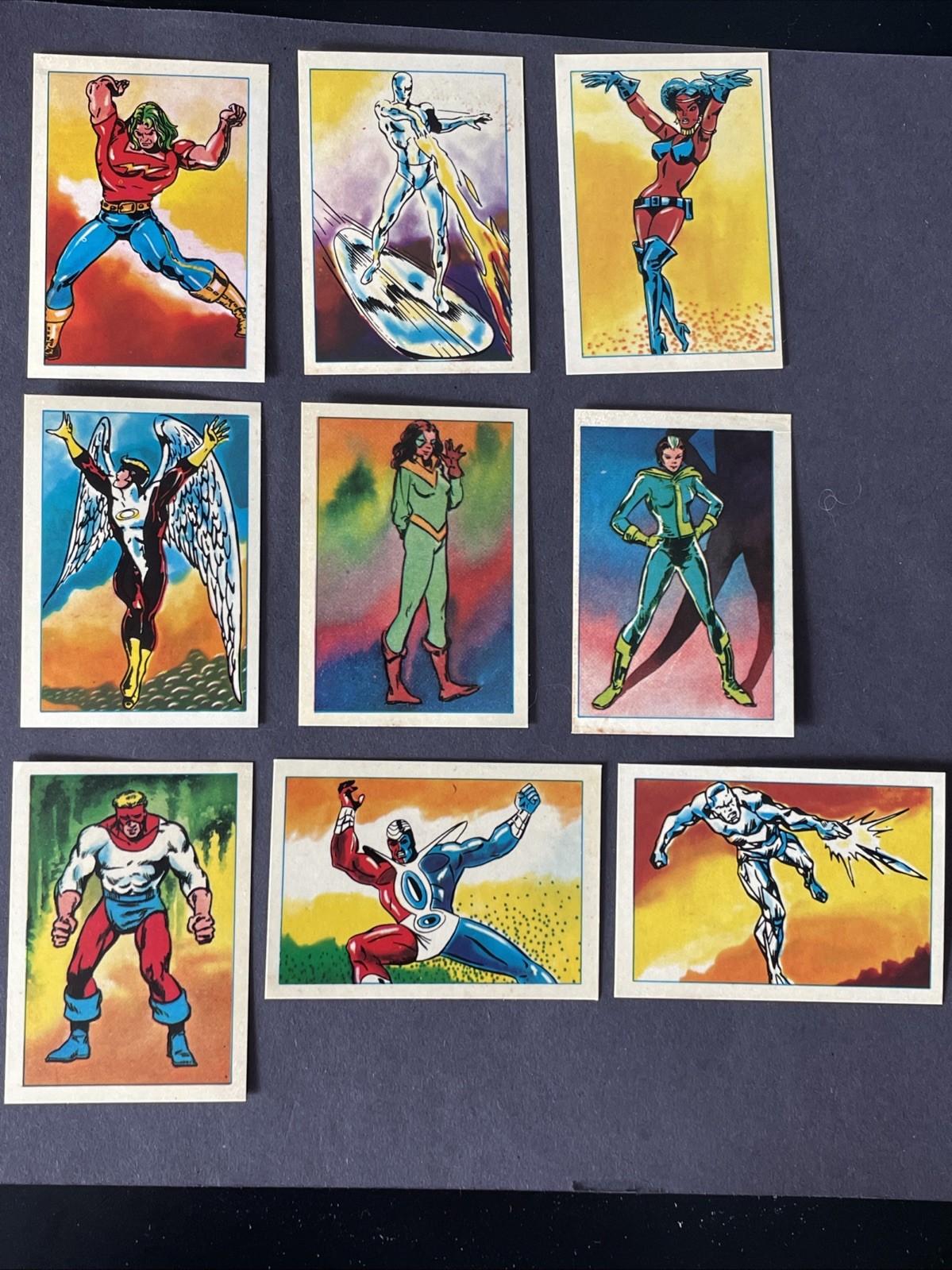 Vintage 1984 Marvel Super Heroes Secret Wars Stickers Lot - 9 Unused Excellent