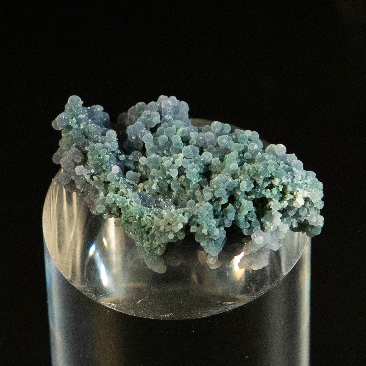 28g Rare Green Grape Agate Specimen - Natural Purple Multicolored Botryoidal Cha