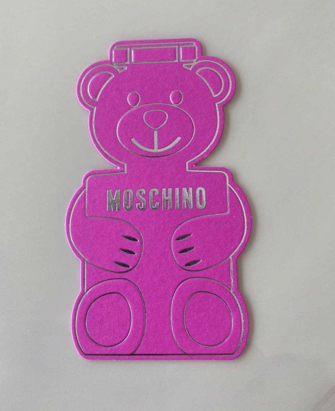 1 Very Nice Moschino Teddy Scented Card