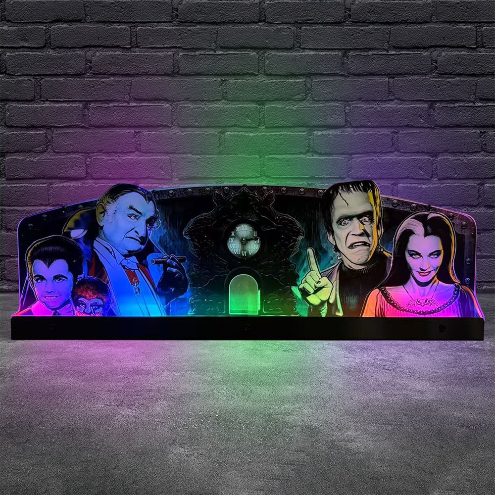 The Munsters Topper 3D Acrylic LED RGB Opper for Pinball Topper