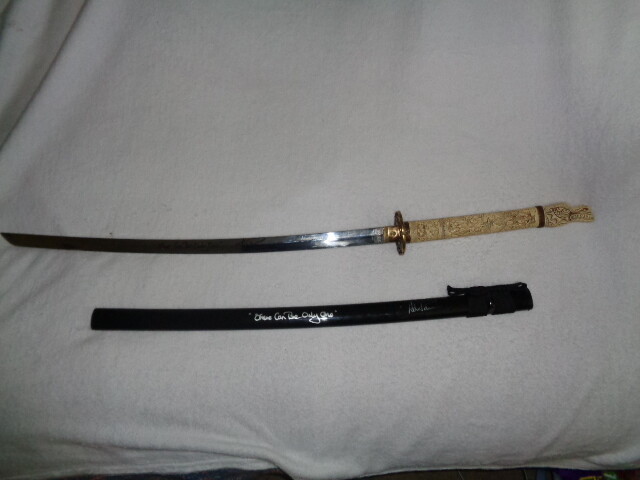 Adrian Paul 2x Signed Autographed Duncan MacLeod Katana & Sheath Highlander COA