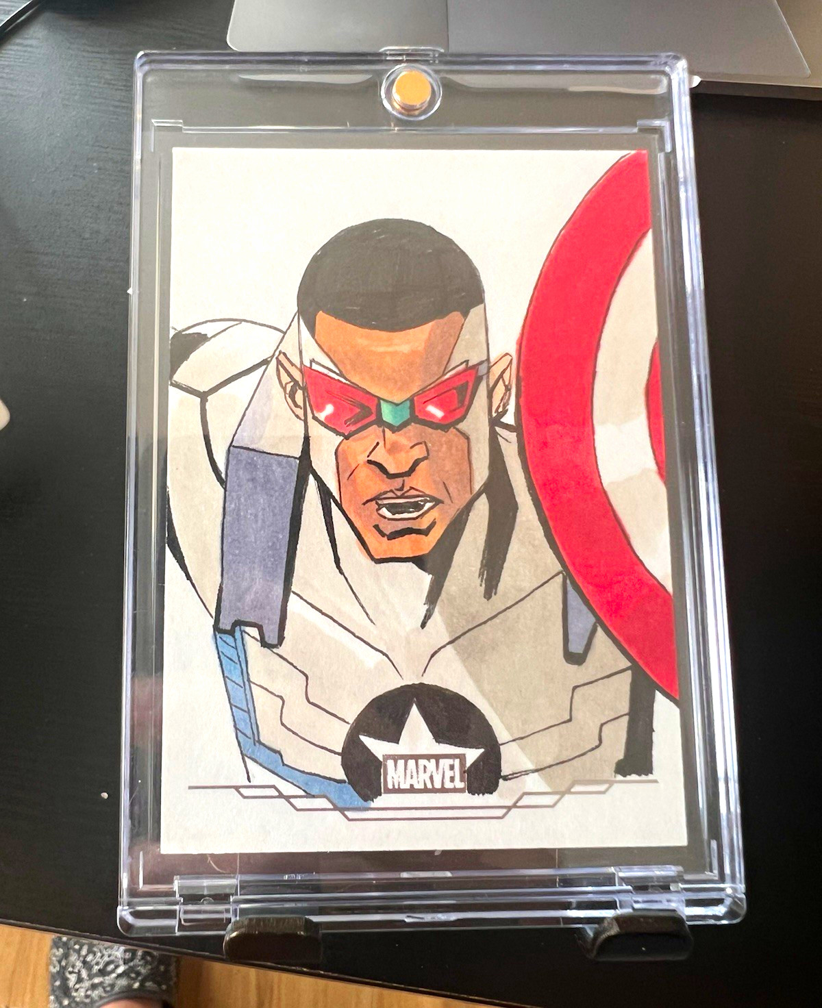 2025 Topps Chrome Marvel Captain America Sam Wilson Sketch 1/1  Antni Ellison