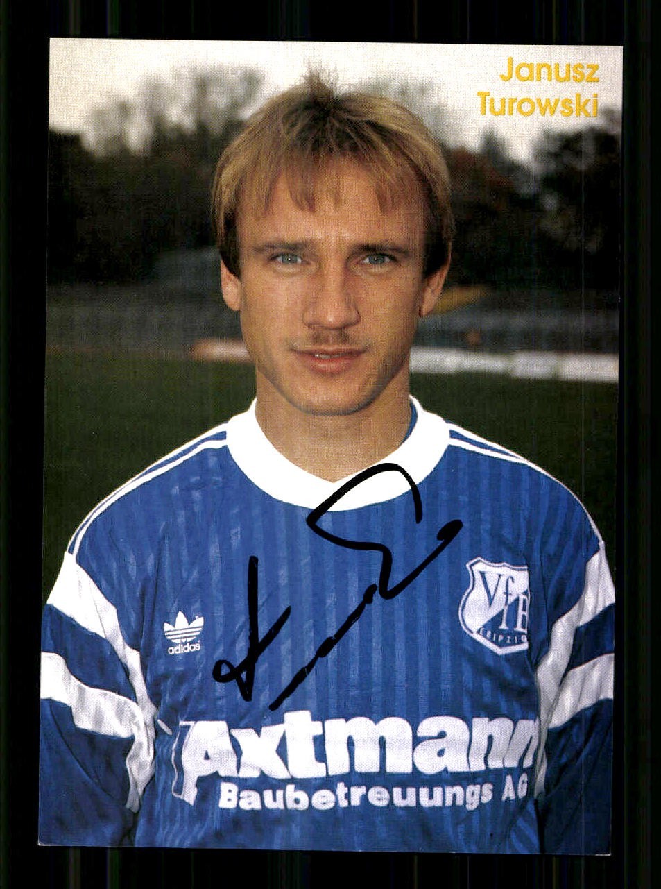 Janusz Turowski autograph card VFB Leipzig 1991-92 original signed