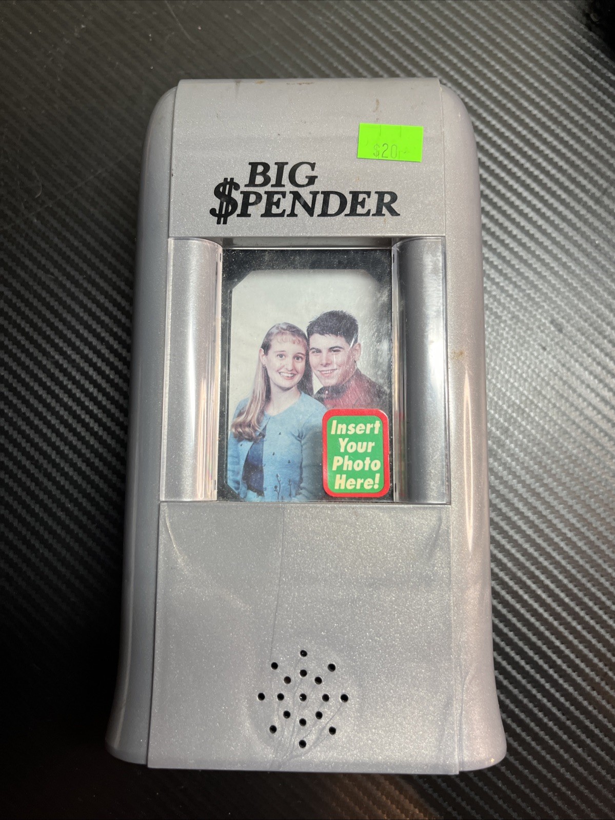 Vintage 1999 BIG SPENDER Automatic Bill Saving Bank Saver Photo Frame Vintage 1999 BIG SPENDER Automatic Bill Saving Bank Saver Photo Frame