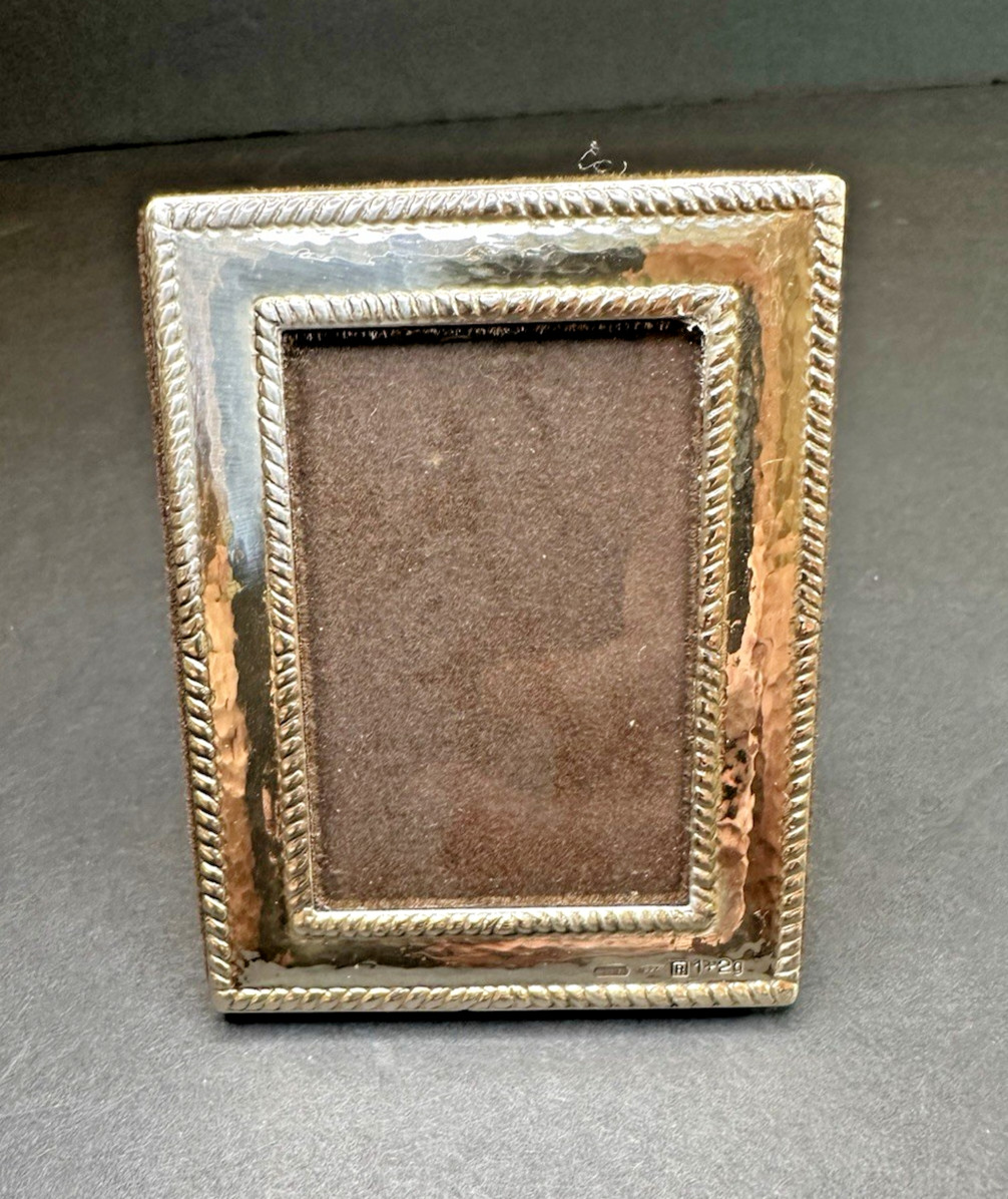 Vtg Italian Paterna & Livi Silver Picture Frame  3.3x2.5 Pic.