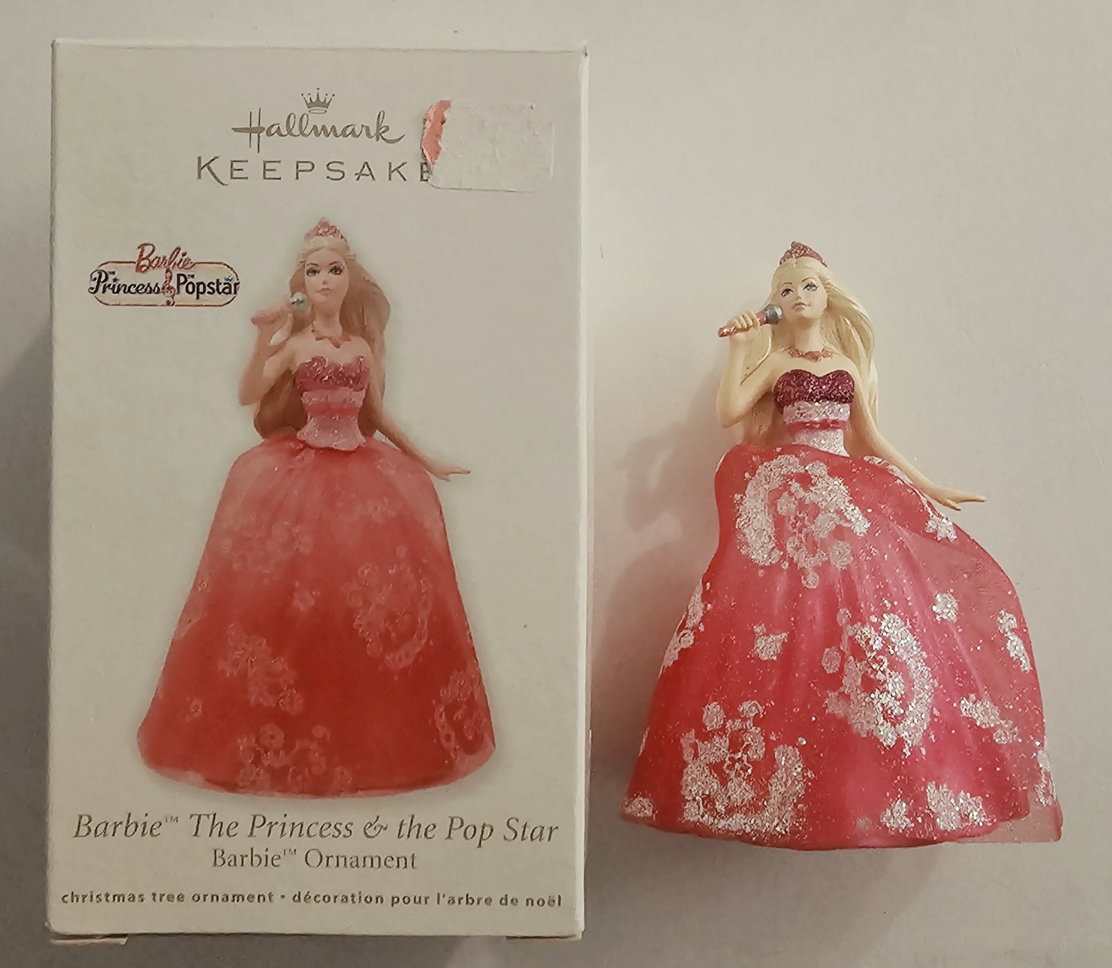 HALLMARK KEEPSAKE ORNAMENT BARBIE THE PRINCESS & THE POP STAR EXCELLENT CONDITIO