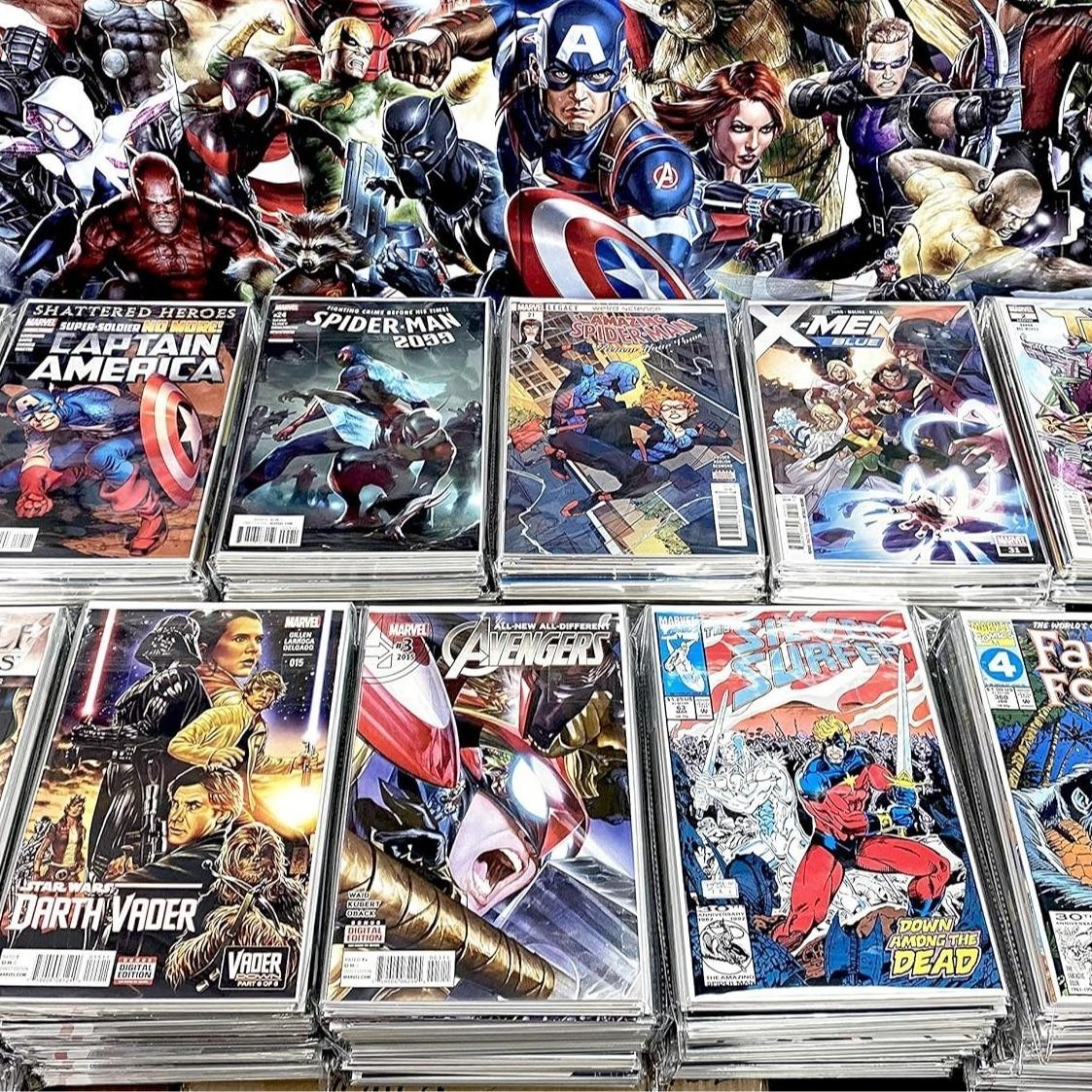 MARVEL & DC Comics 50-Piece Premium Comic Book Lot